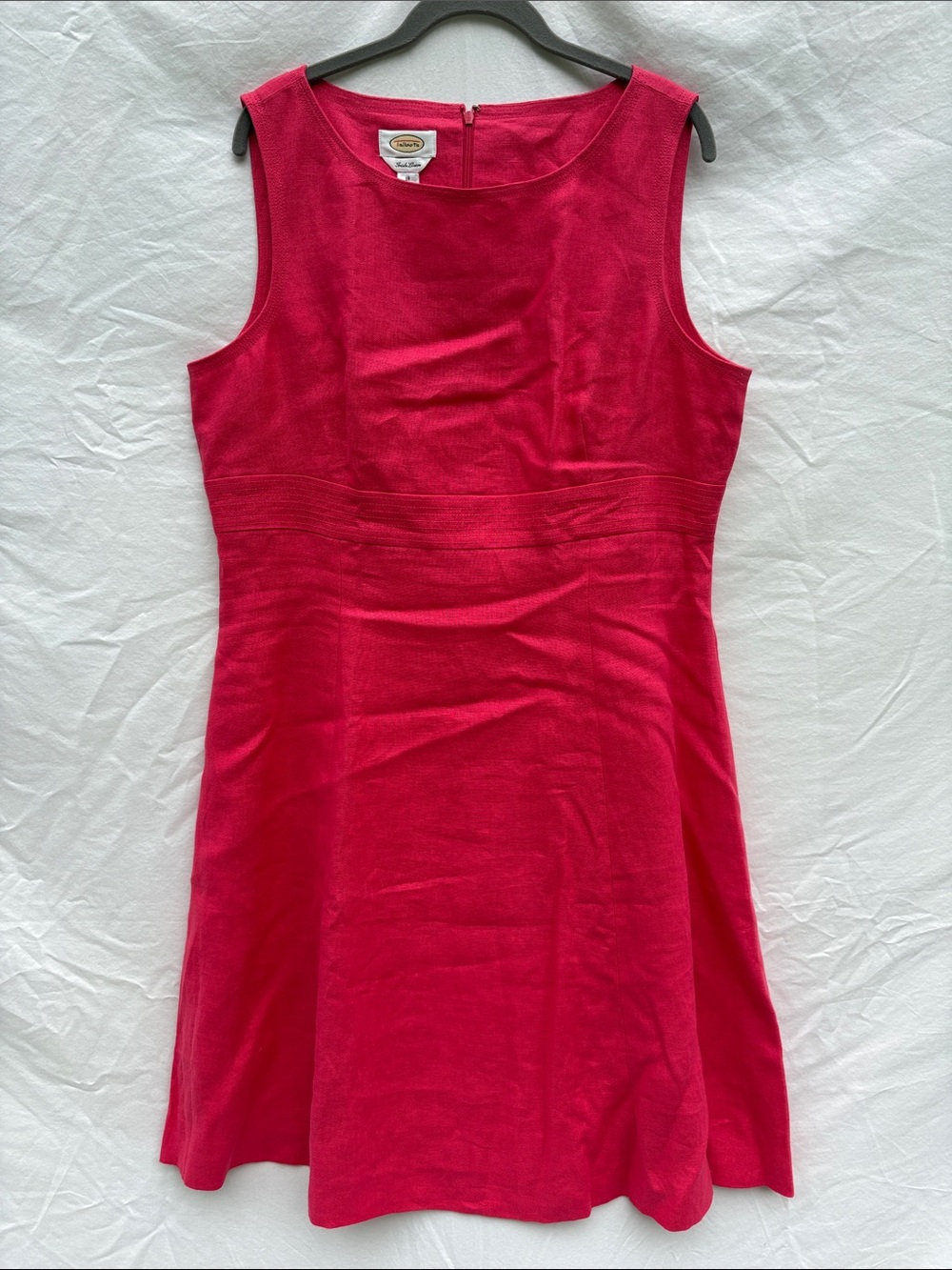 Talbots Sleeveless A-Line Dress in Fuchsia Pink